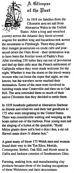Welsh-American Heritage Museum pamphlet page 2