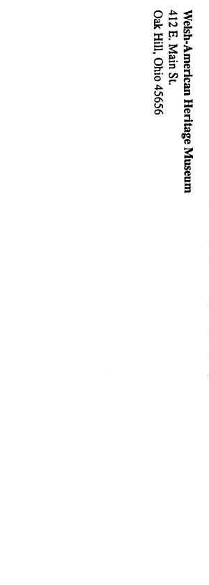 Welsh-American Heritage Museum pamphlet page 6