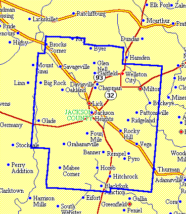 Jackson County 1850 image